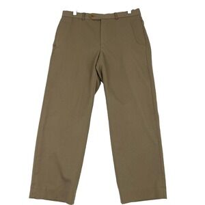 Brooks Brothers 346 Men's Dress Pants size W33/L25 beige‎ pockets.100% Wool